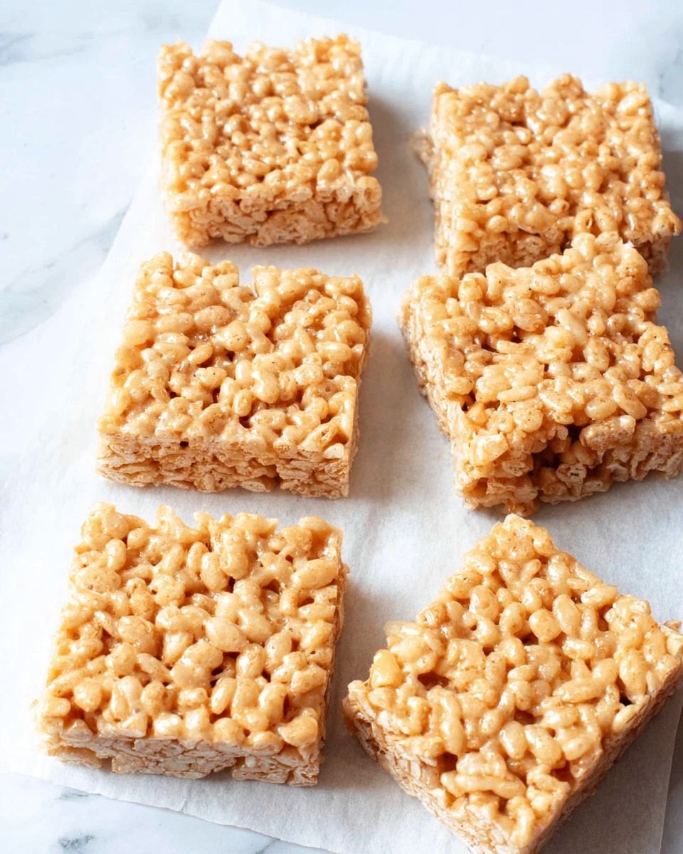 The image shows a white rectangular baking dish filled with one thick layer of light brown crispy oatmeal mixture that looks textured and crumbly. The dish is placed on a white marbled surface, and the number