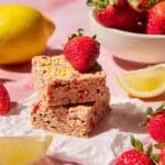 Strawberry Lemon Rice Crispy Treats Recipe