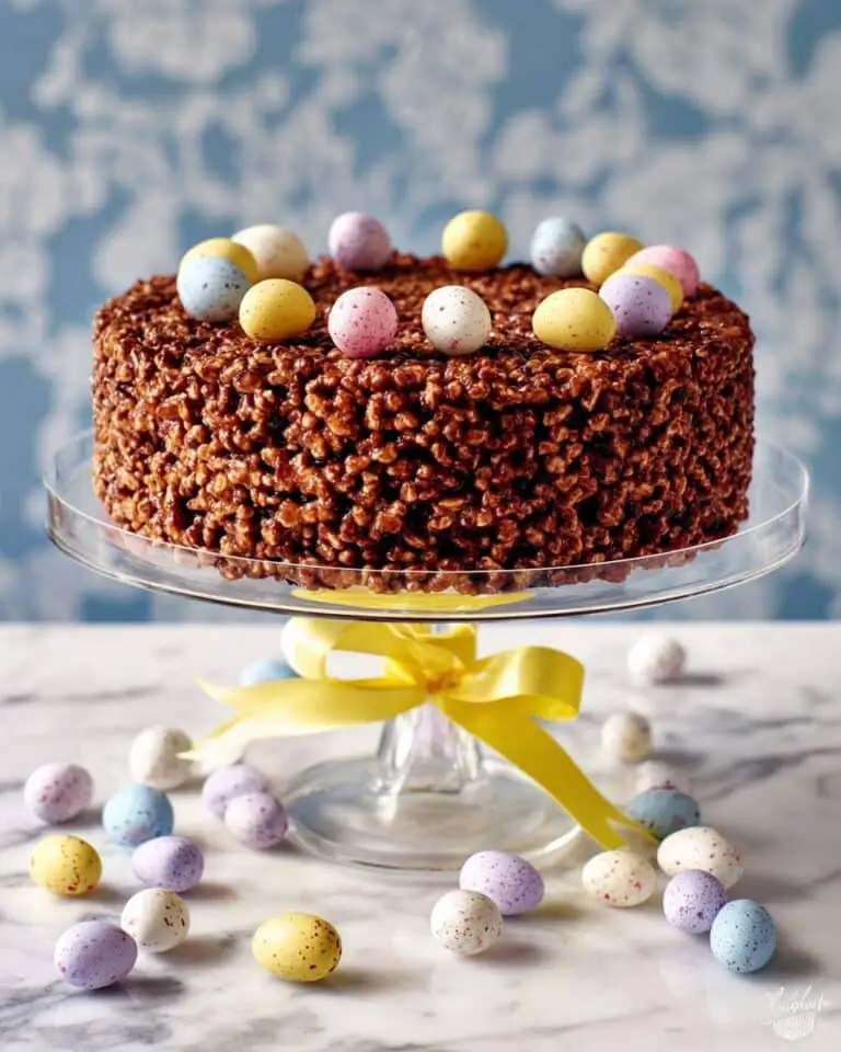 Mini Egg Chocolate Rice Crispy Cake Recipe