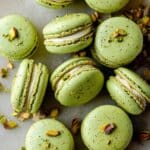 Pistachio Macarons with Pistachio Buttercream Recipe