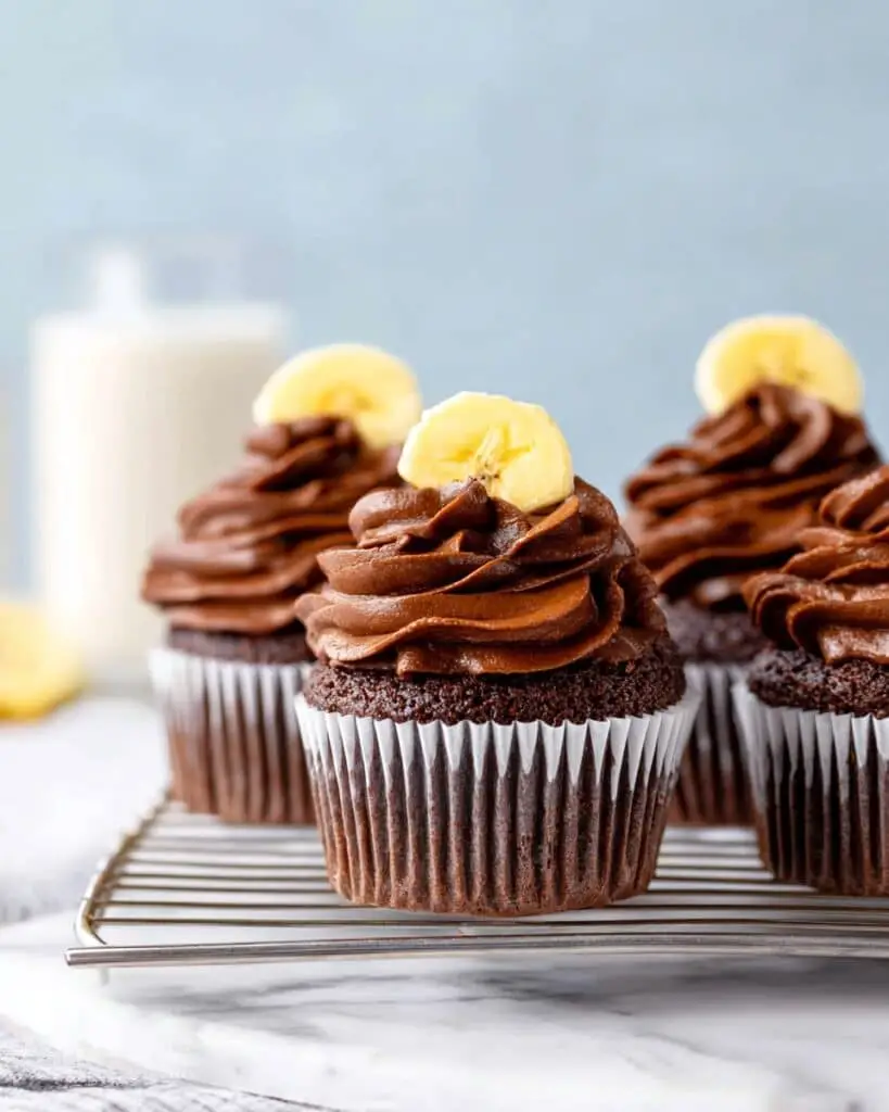 Double Chocolate Banana Cupcakes Recipe
