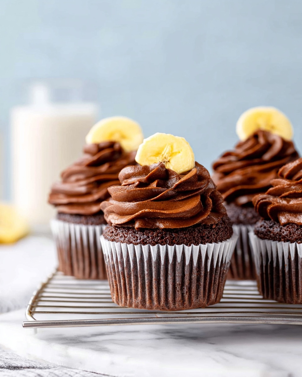 Double Chocolate Banana Cupcakes Recipe