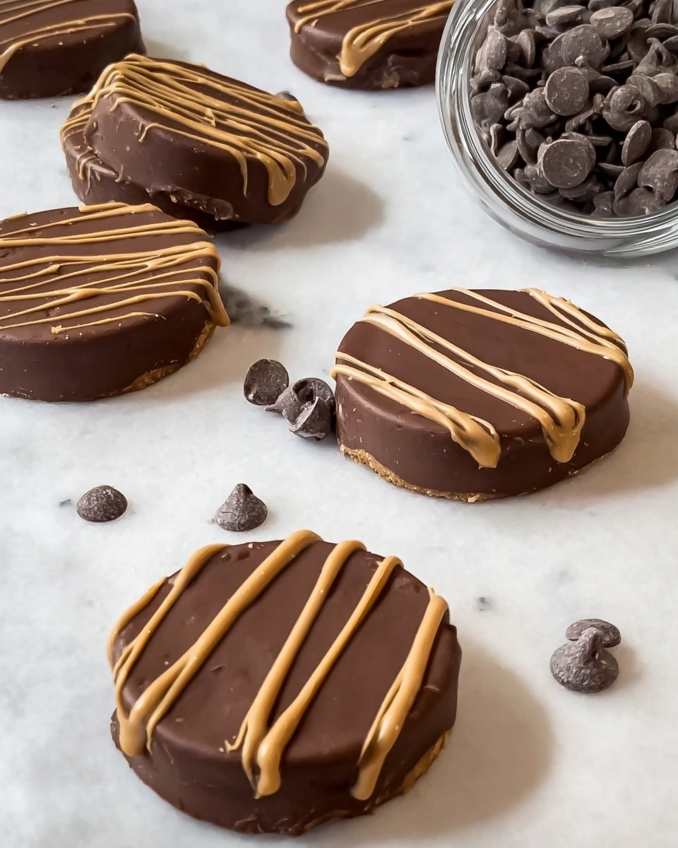 4 Ingredient Chocolate Peanut Butter No-Bake Cookies Recipe