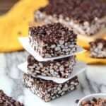 Chocolate Peanut Butter Crunch Bars (Dairy-Free) Recipe