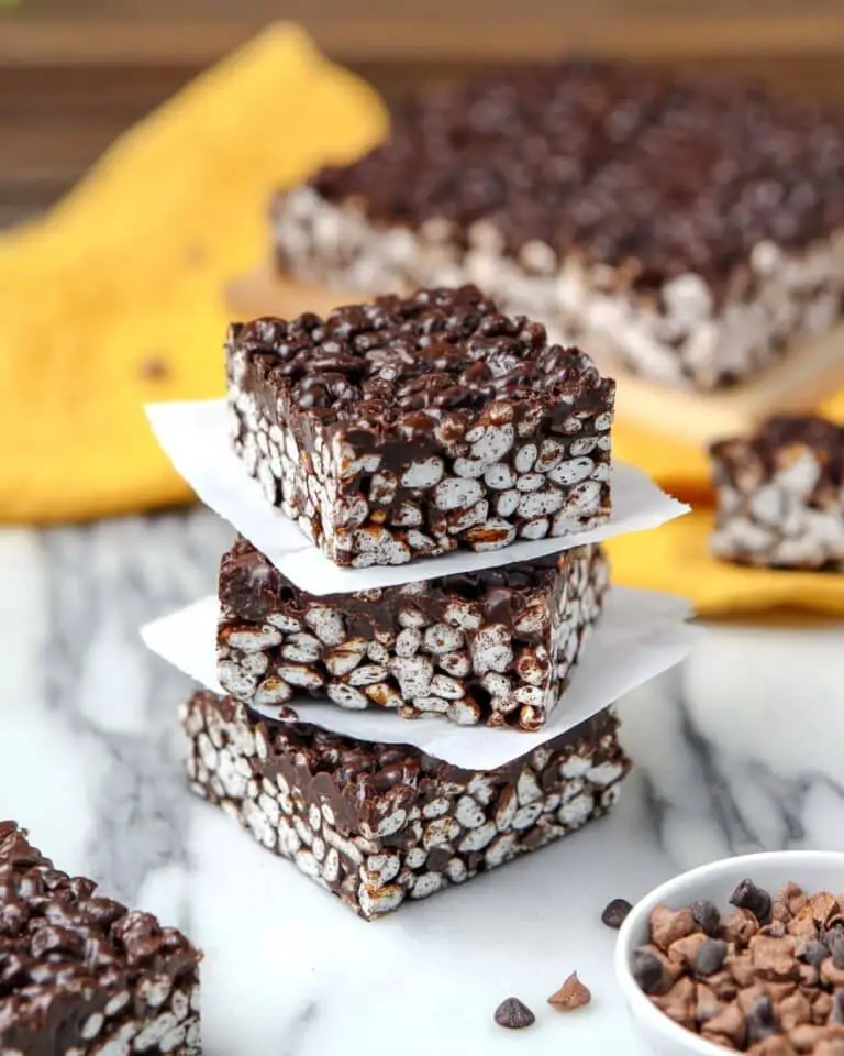 Chocolate Peanut Butter Crunch Bars (Dairy-Free) Recipe