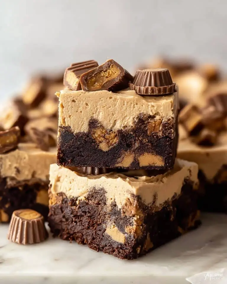 Frosted Peanut Butter Brownies Recipe