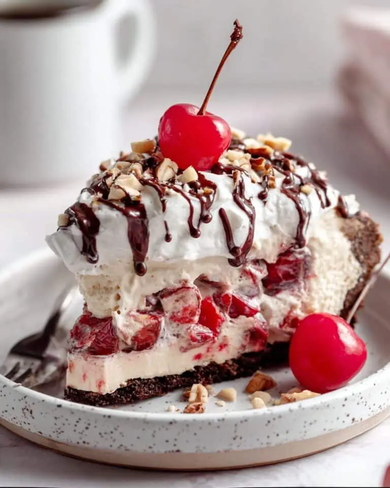 No-Bake Banana Split Pie Recipe