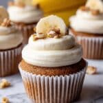 Banana Cupcakes with Cream Cheese Frosting Recipe