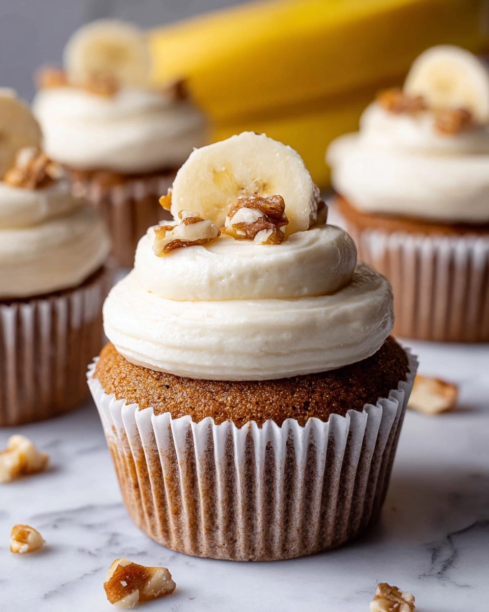 Banana Cupcakes with Cream Cheese Frosting Recipe