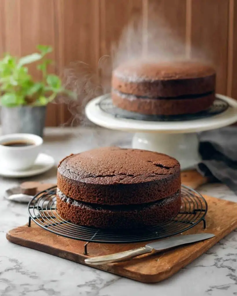 Rich & Moist Chocolate Cake Recipe