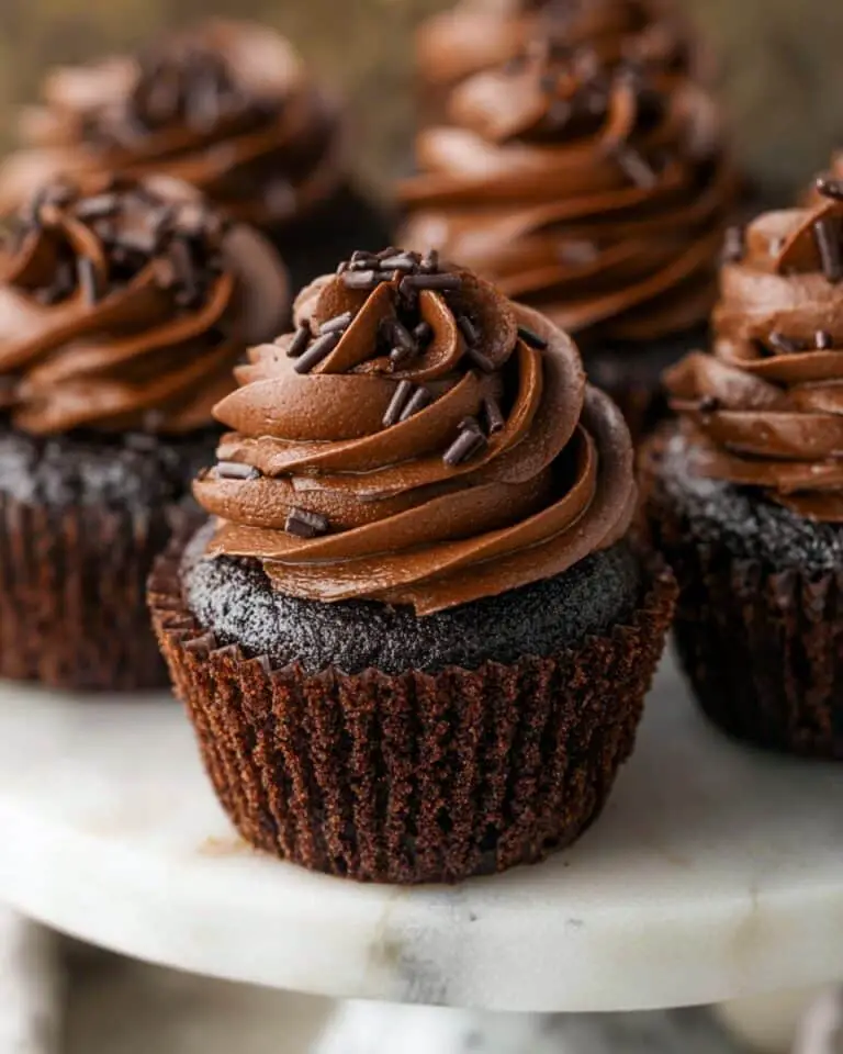 Homemade Moist Chocolate Cupcakes Recipe