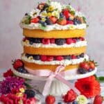 Berry Tres Leches Cake with Mascarpone Frosting and Fresh Berries Recipe