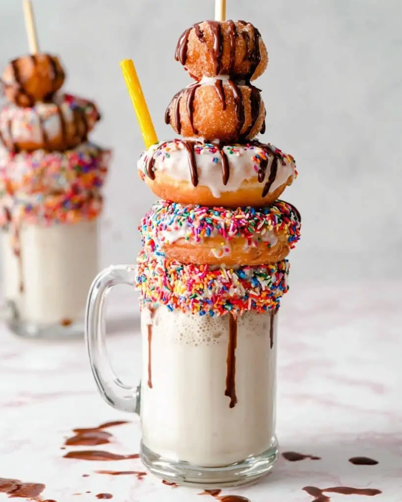 Over-the-Top Donut Milkshakes Recipe