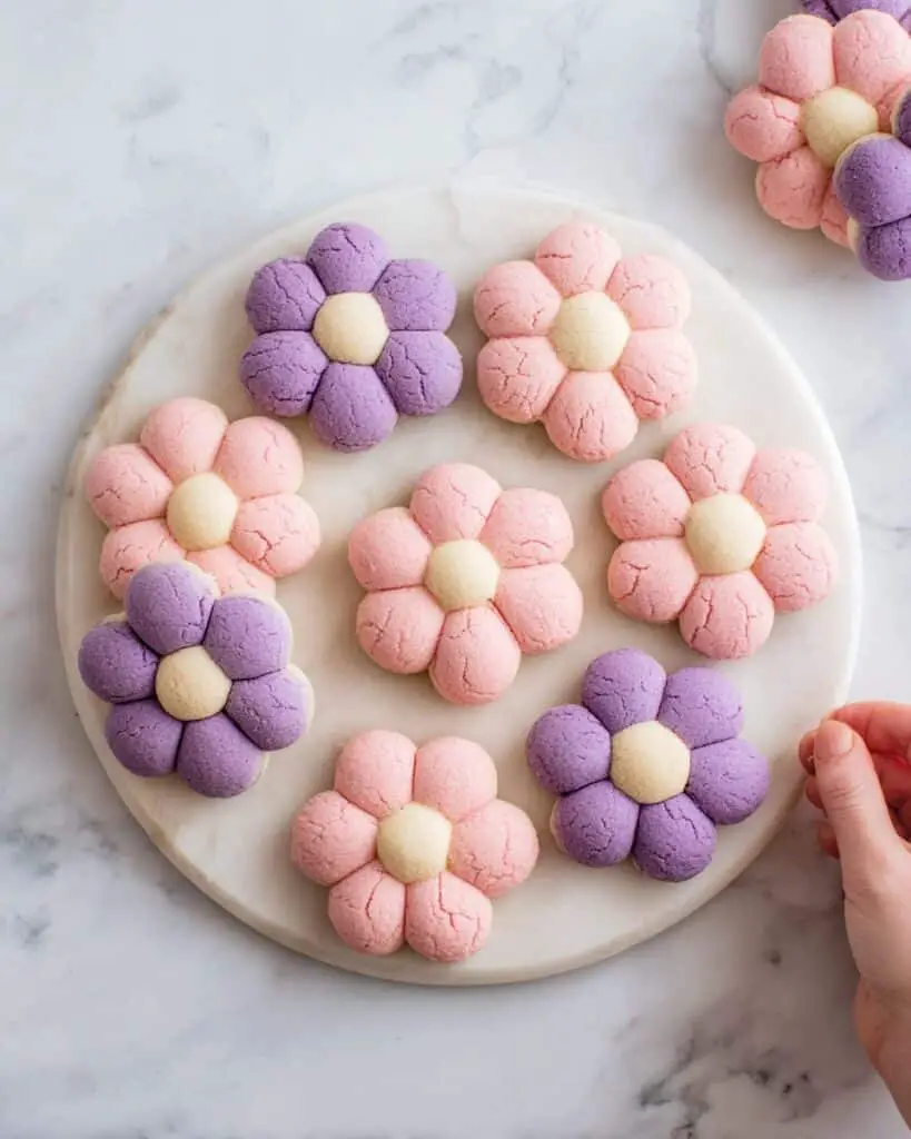 3-Ingredient Flower Shortbread Cookies Recipe