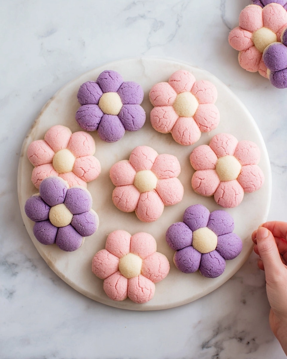 3-Ingredient Flower Shortbread Cookies Recipe