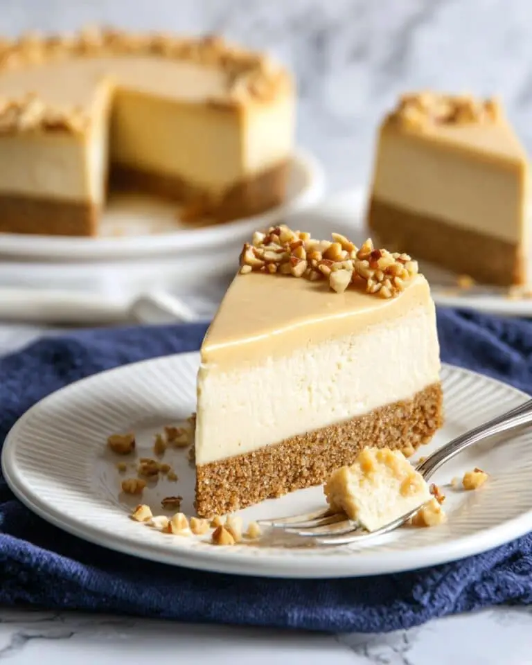 Peanut Butter Cheesecake with White Chocolate Ganache and Chopped Peanuts Recipe