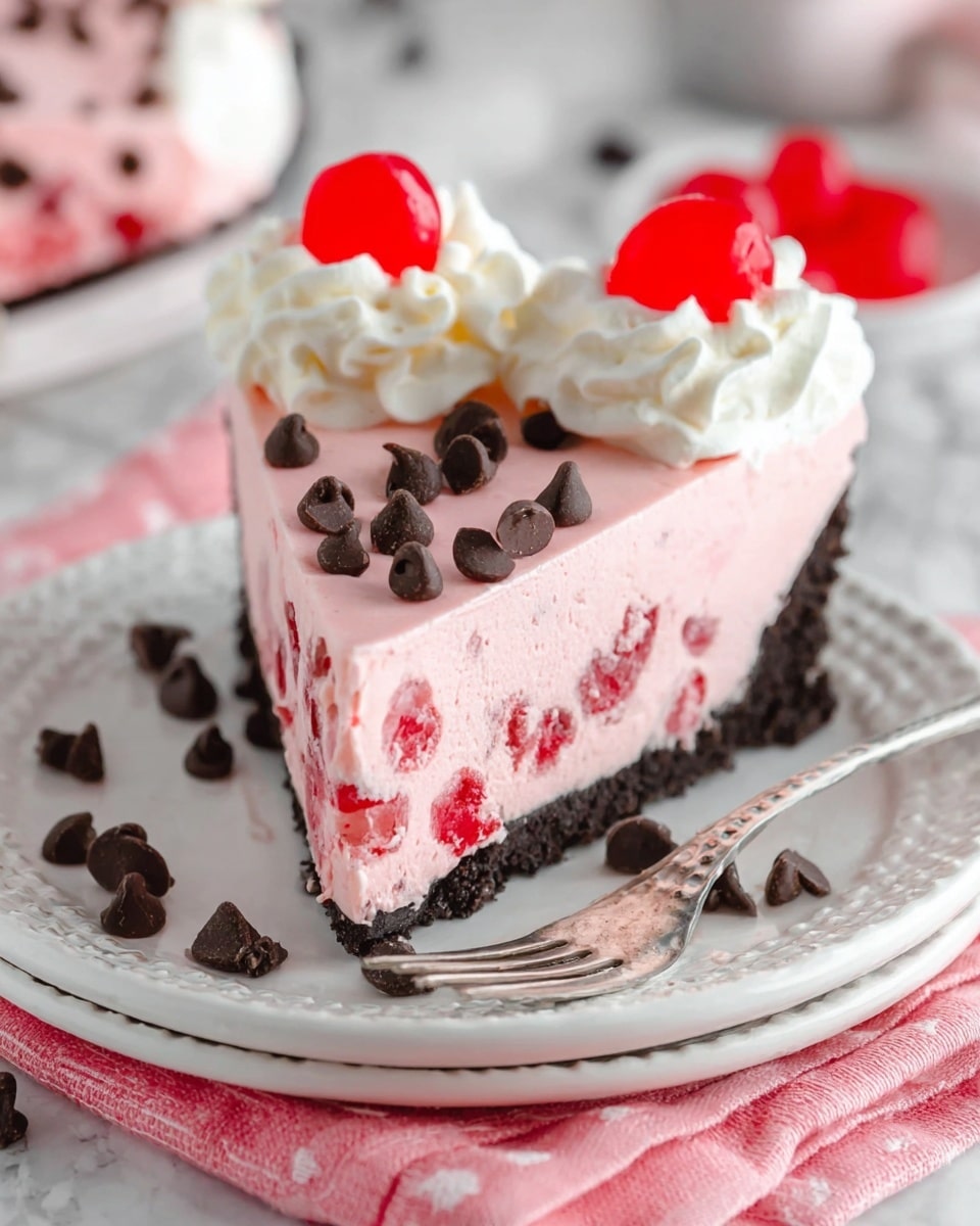 Cherry Chocolate Chip Ice Cream Pie Recipe