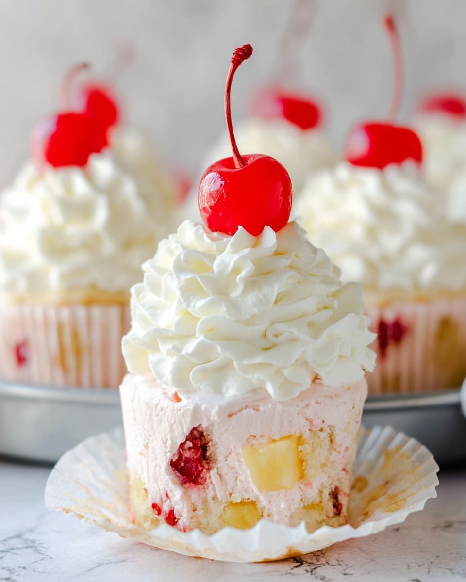 Frozen Fruit Salad Cupcakes Recipe