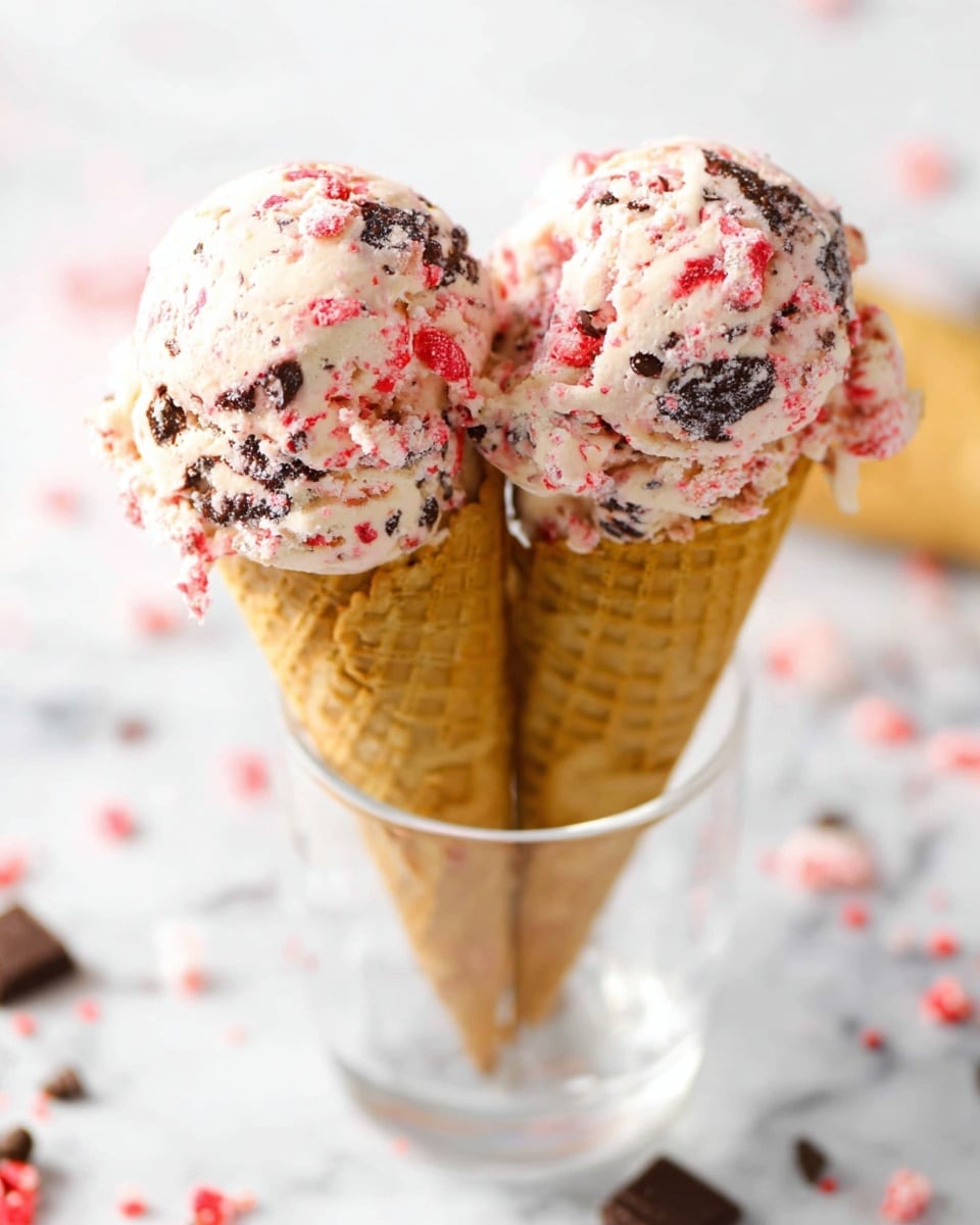 Peppermint Bark Ice Cream Recipe