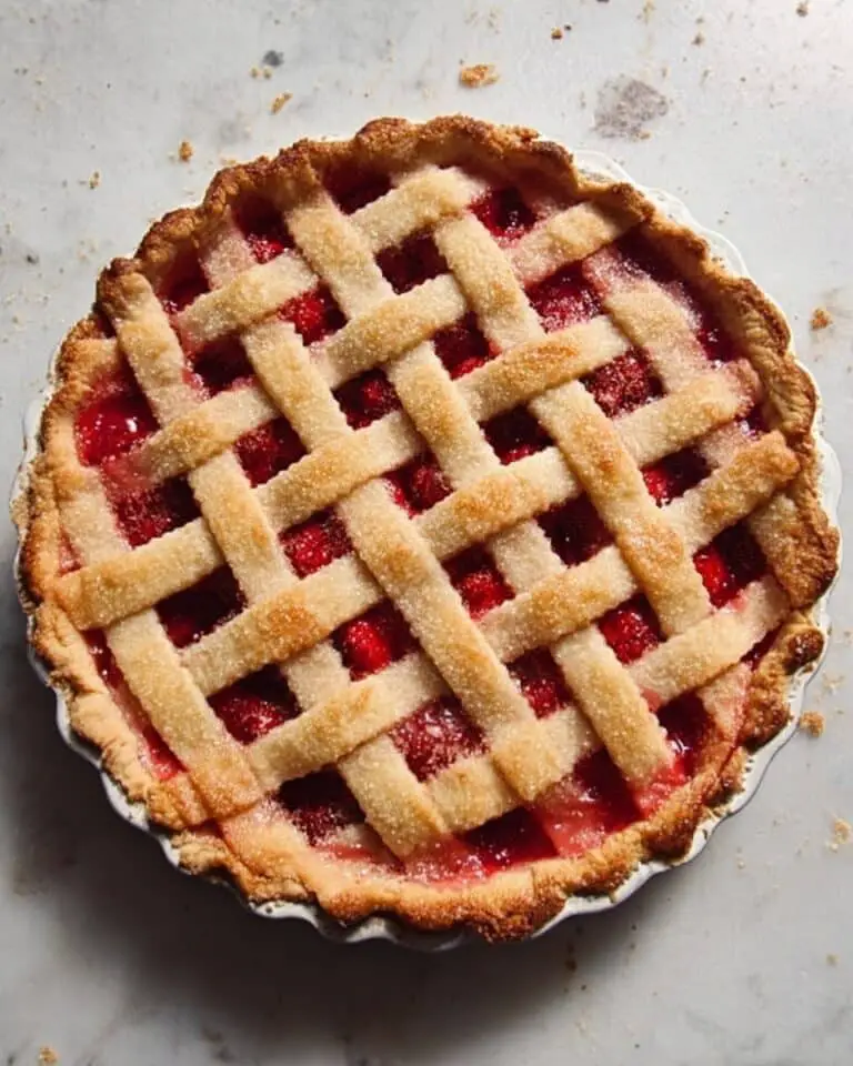 Delicious Strawberry Pie with Lattice Crust Recipe