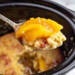 Crock Pot Peach Cobbler Recipe