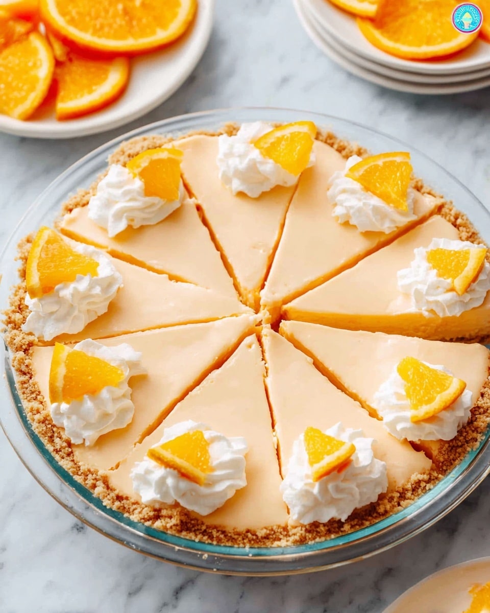 Orange Creamsicle Pie (+Video) Recipe