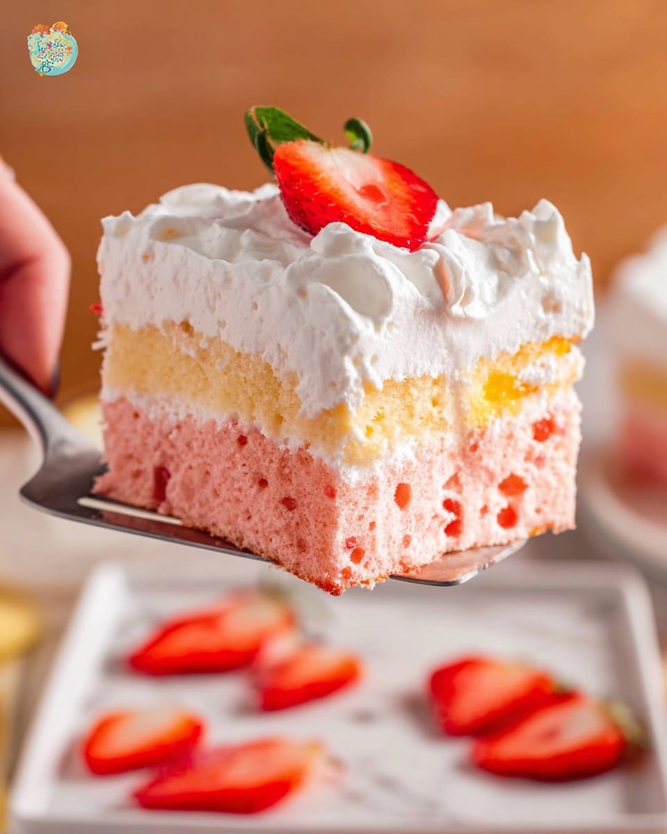 Strawberry Pudding Poke Cake Recipe