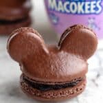 Mickey Mouse-Shaped Cocoa Macarons with Vanilla Buttercream Recipe