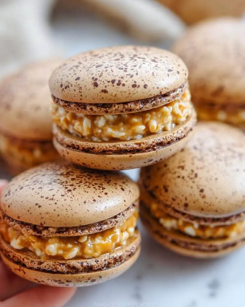 Samoa Macarons with Caramel-Coconut Filling Recipe