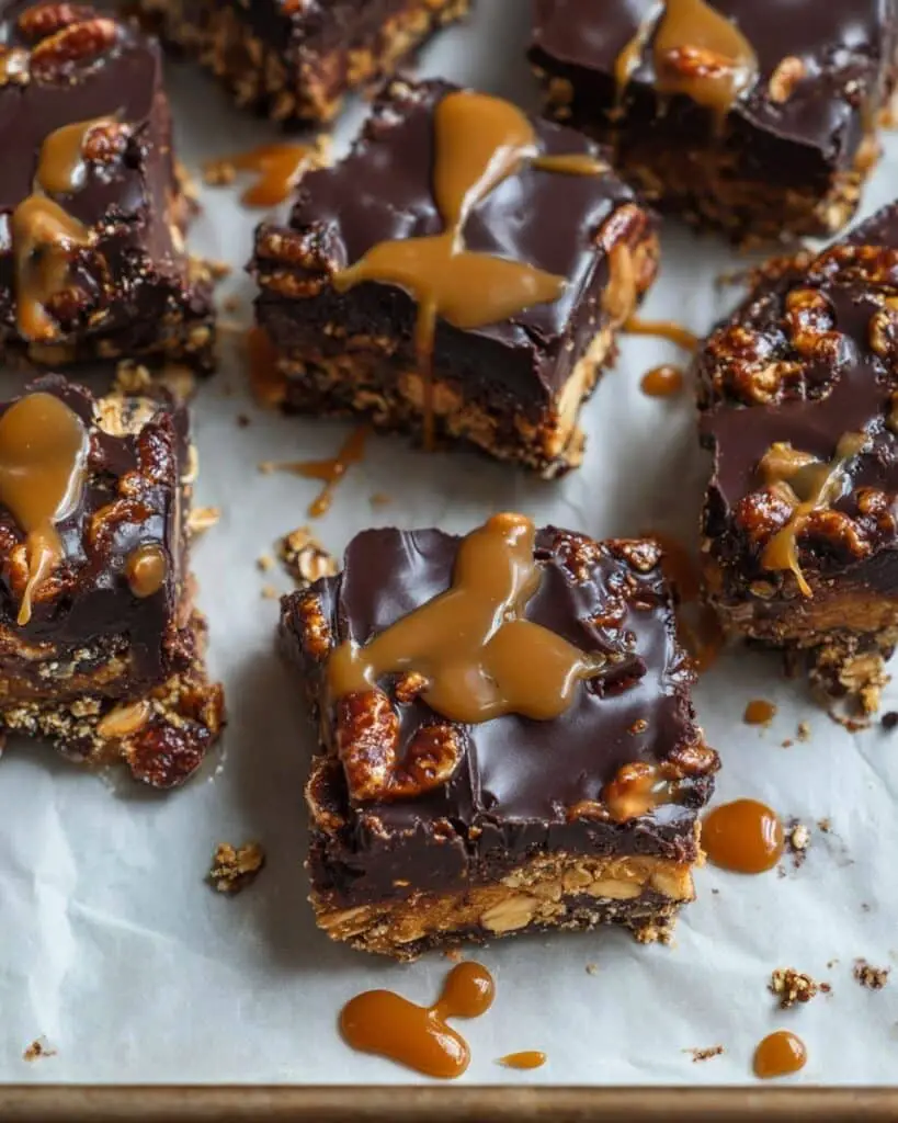 Date Bark with Peanut Butter, Granola, and Dark Chocolate Recipe