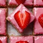 Strawberry White Chocolate Brownies with Strawberry Glaze Recipe