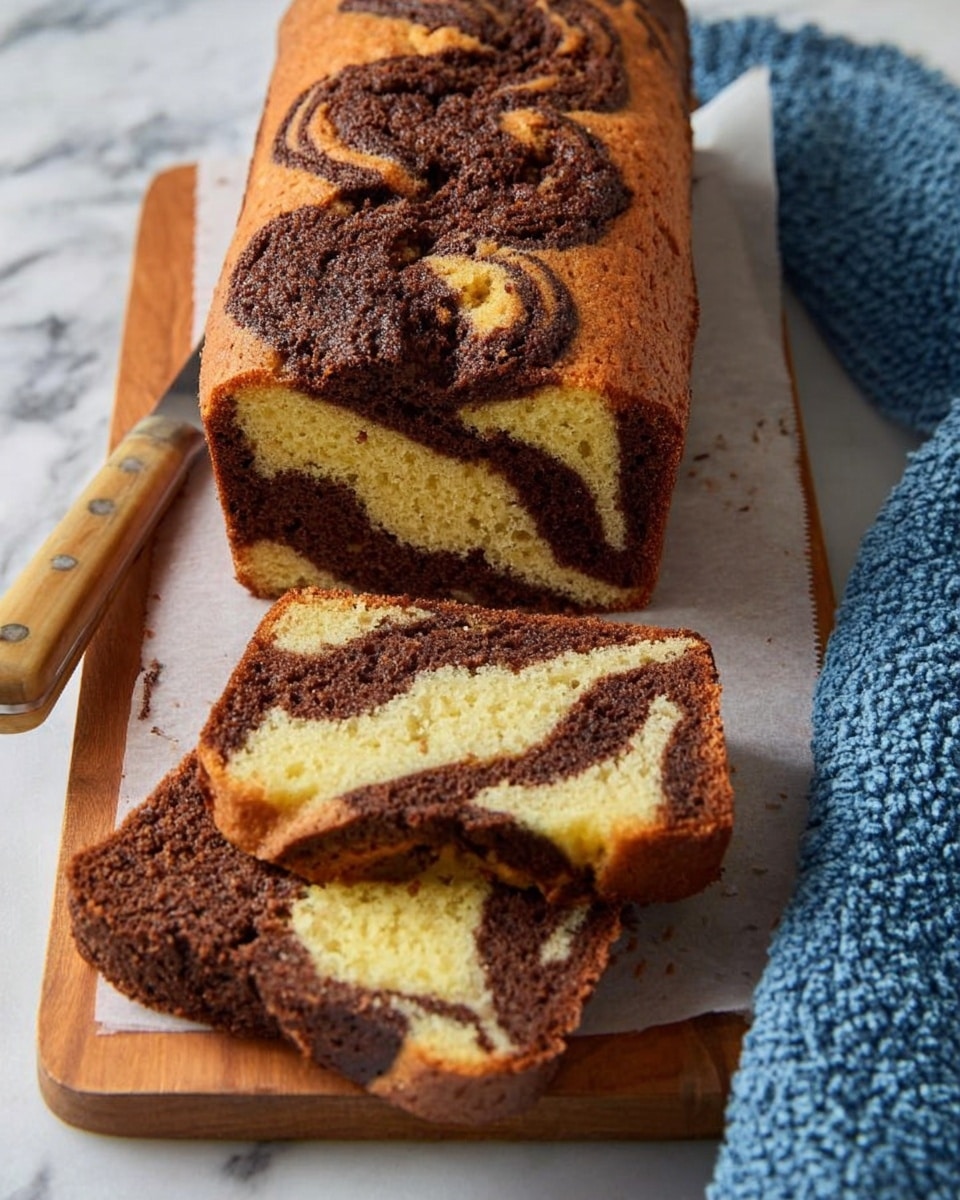Chocolate Vanilla Marble Cake Recipe