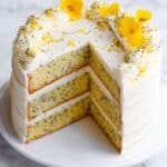 Lemon Poppy Seed Cake with Lemon Cream Cheese Frosting Recipe