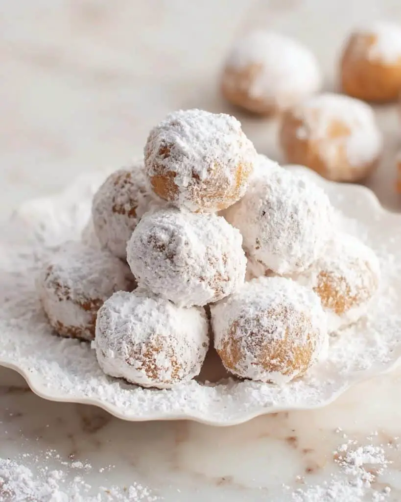 3 Ingredient No Bake Keto Snowball Cookies Recipe