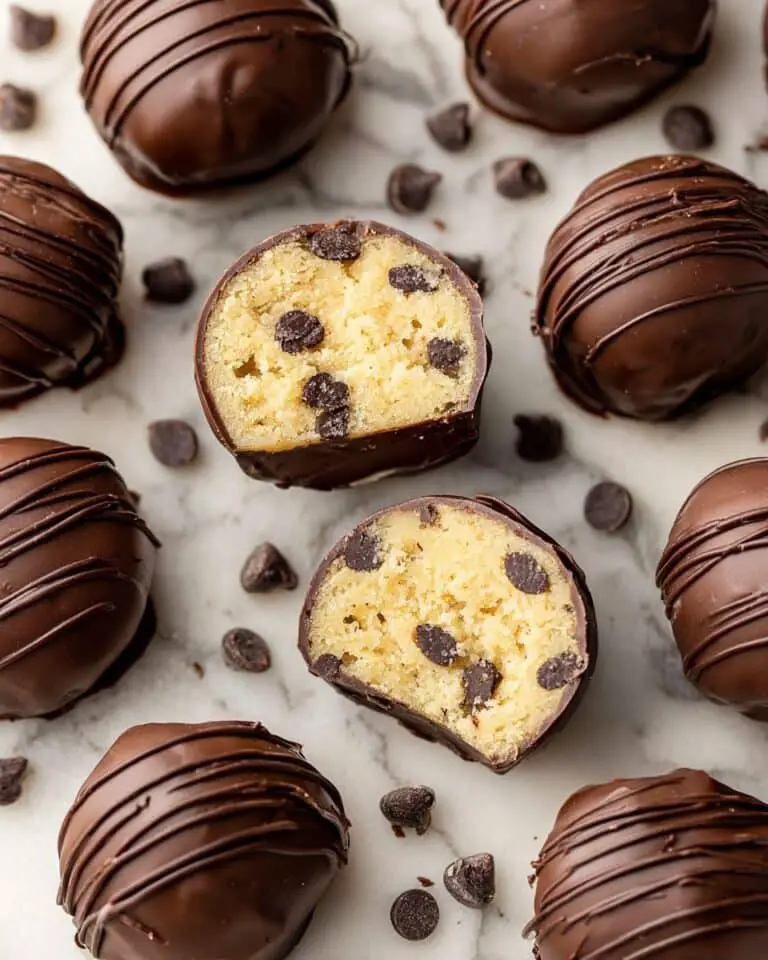 4 Ingredient Healthier No Bake Cookie Dough Truffles Recipe