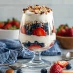 Layered Pudding Dessert with Fresh Berries Recipe