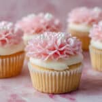Hydrangea Cupcakes with Pink and White Buttercream Frosting Recipe