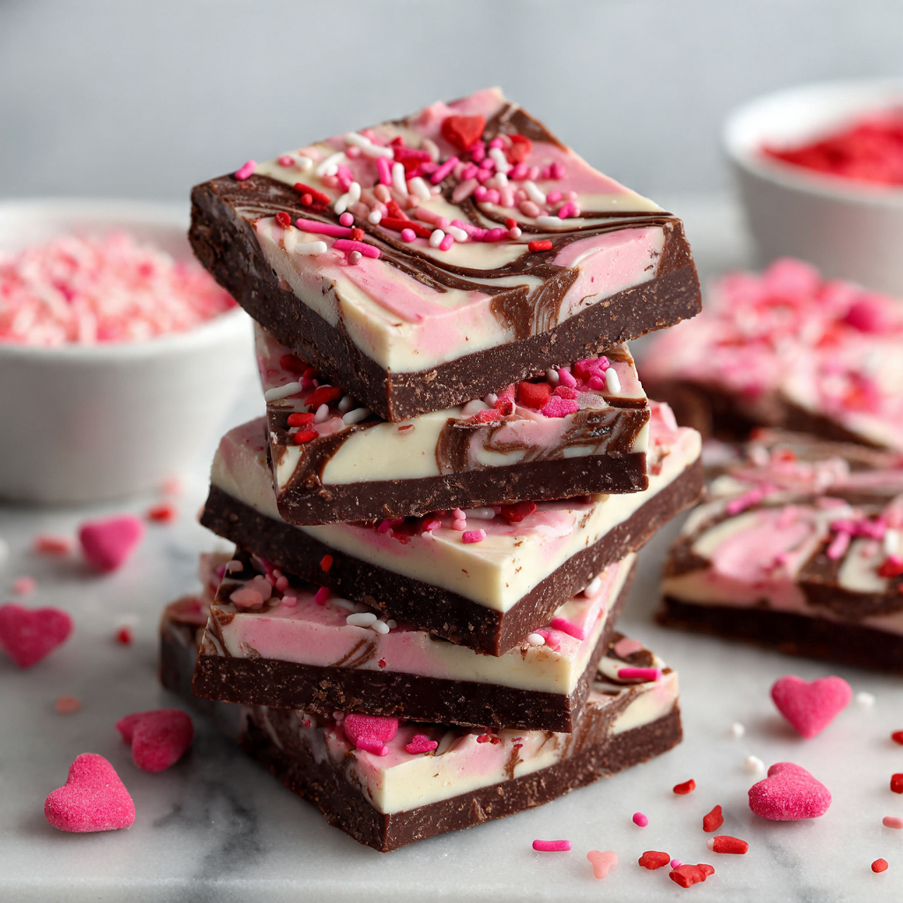 Valentine’s Chocolate Bark Recipe