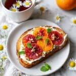 Broiled Orange Whipped Ricotta Toasts Recipe