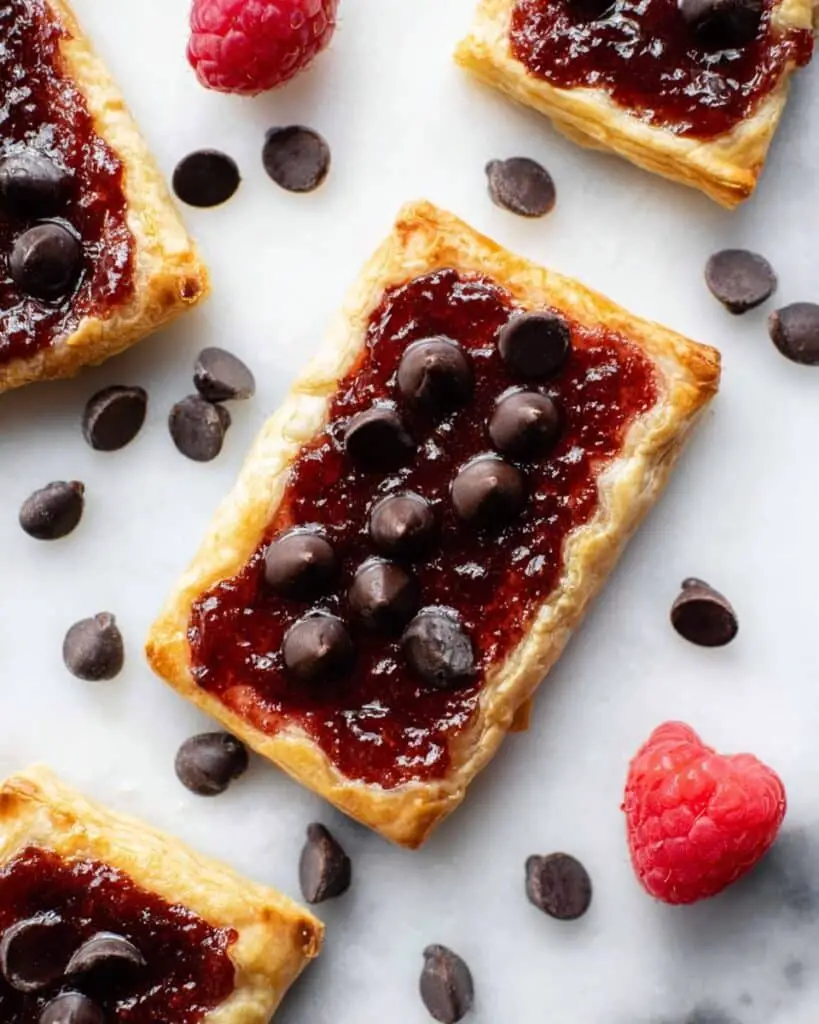 Gluten-Free Puff Pastry with Jam and Chocolate Chips Recipe