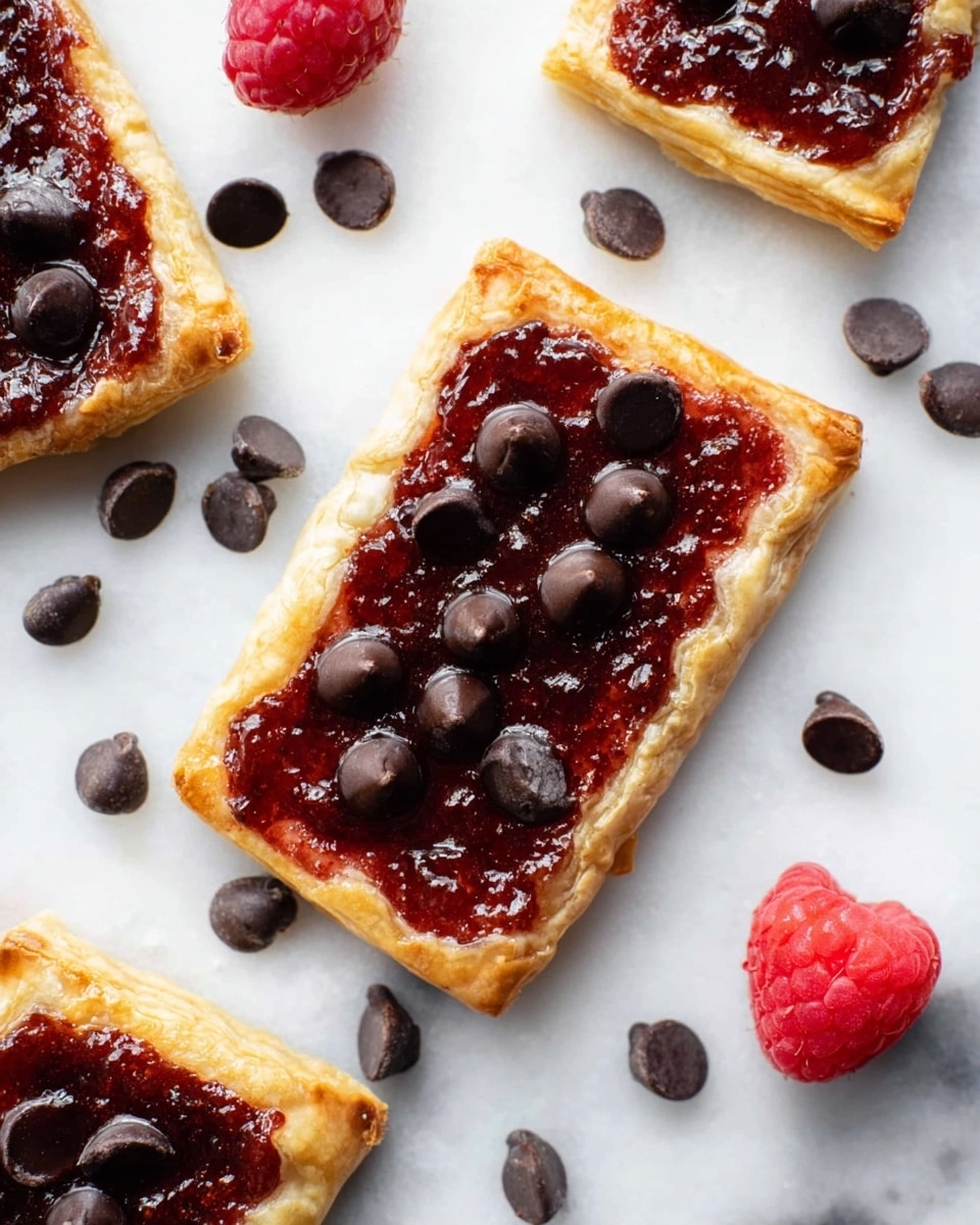 Gluten-Free Puff Pastry with Jam and Chocolate Chips Recipe