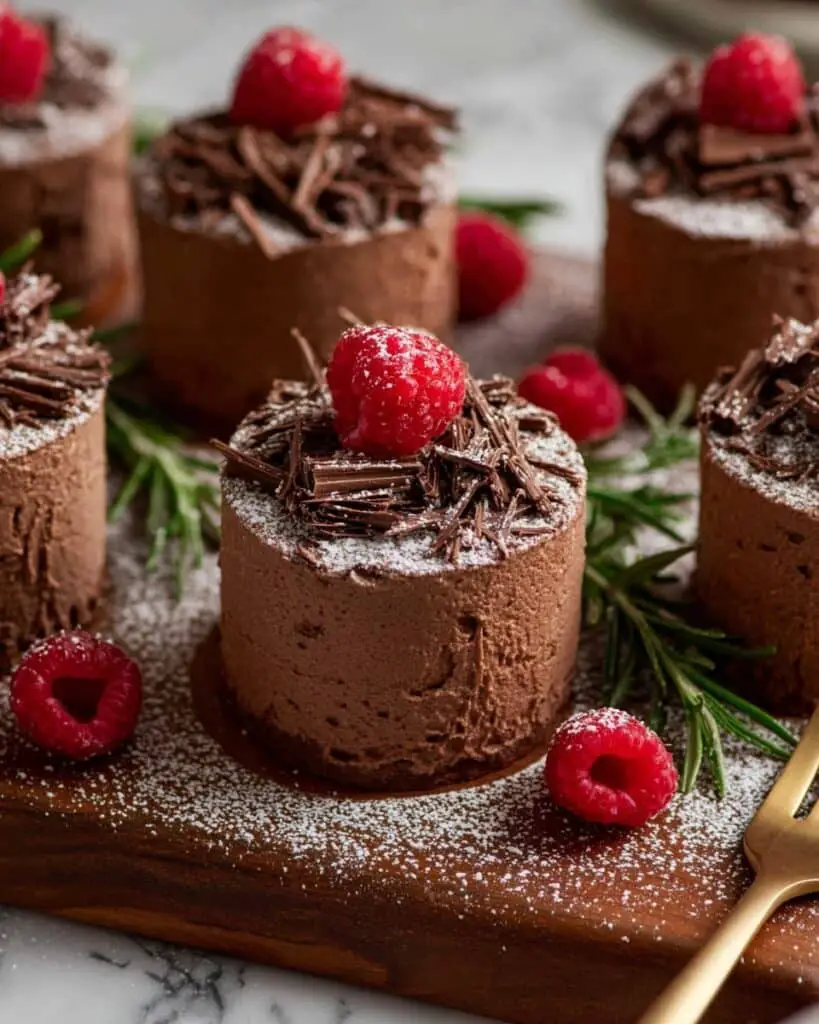 Mini Chocolate Cakes with Rich Chocolate Buttercream and Decorative Toppings Recipe
