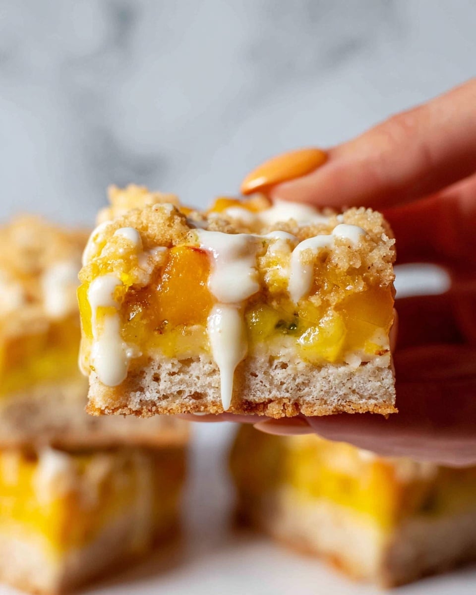 Coconut Mango Bars with Lime Glaze Recipe