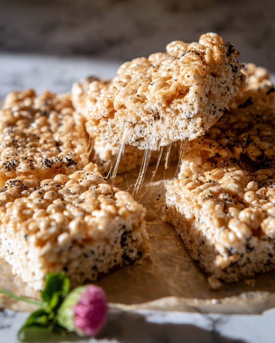 Toasted Marshmallow Caramel Rice Krispie Treats Recipe