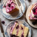 Swirled Blackberry Lavender Sheet Cake Recipe
