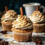 Chai Latte Cupcakes with Caramel Brulée Frosting Recipe