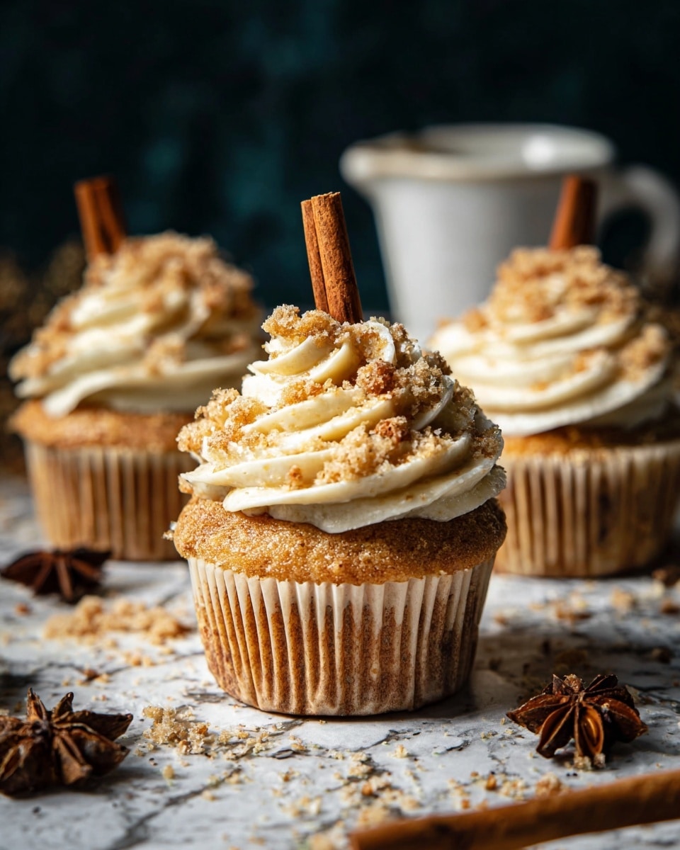 Chai Latte Cupcakes with Caramel Brulée Frosting Recipe