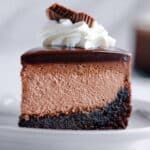 Chocolate Cheesecake with Ganache and Whipped Cream Recipe