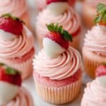 White Chocolate Strawberry Cupcakes Recipe