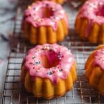 Mini Vanilla Pound Cakes with Raspberry Icing Recipe